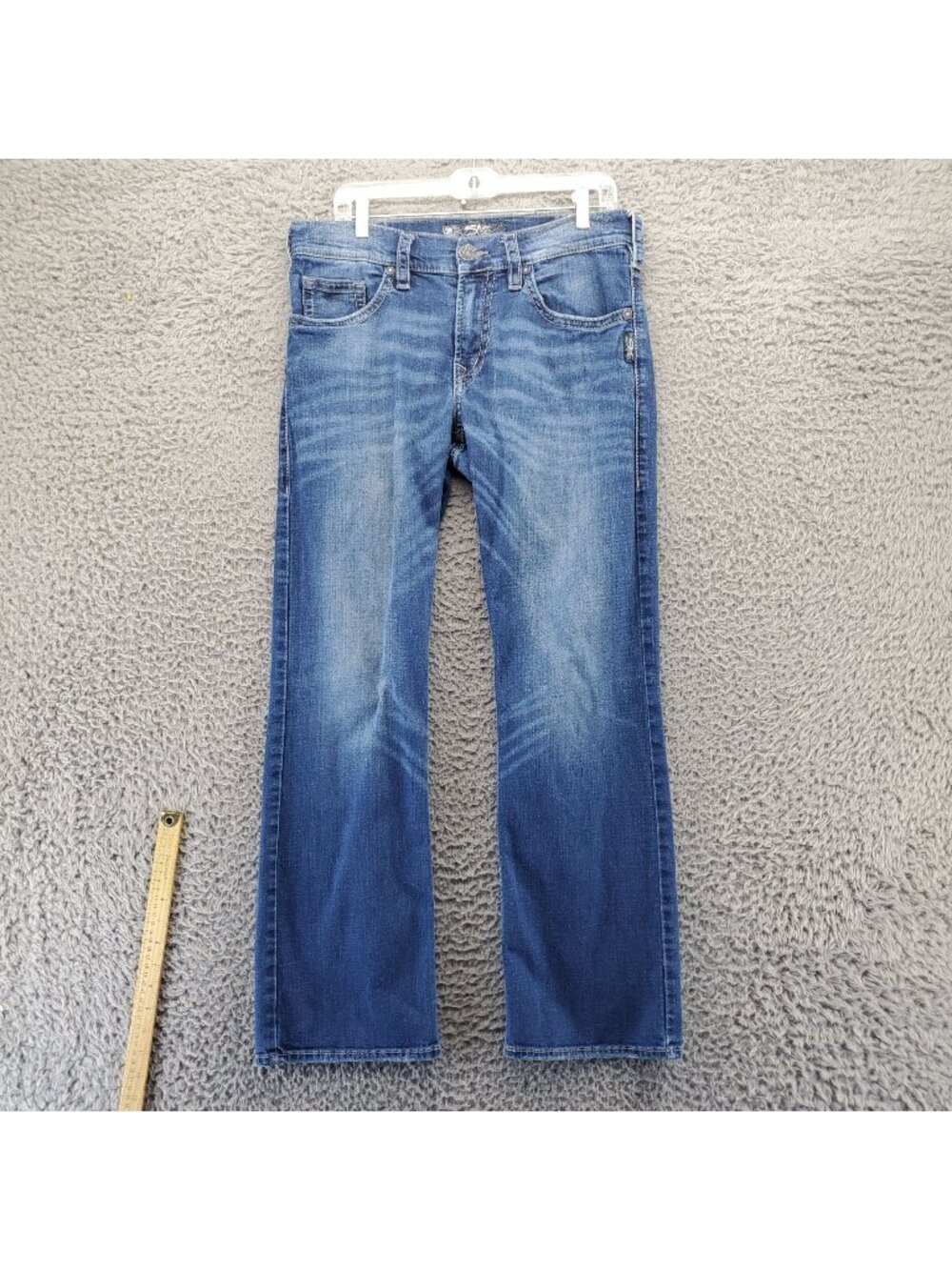 Silver Jeans Jeans Mens 32x32 Blue Zac Straight Denim Stretch *Read*